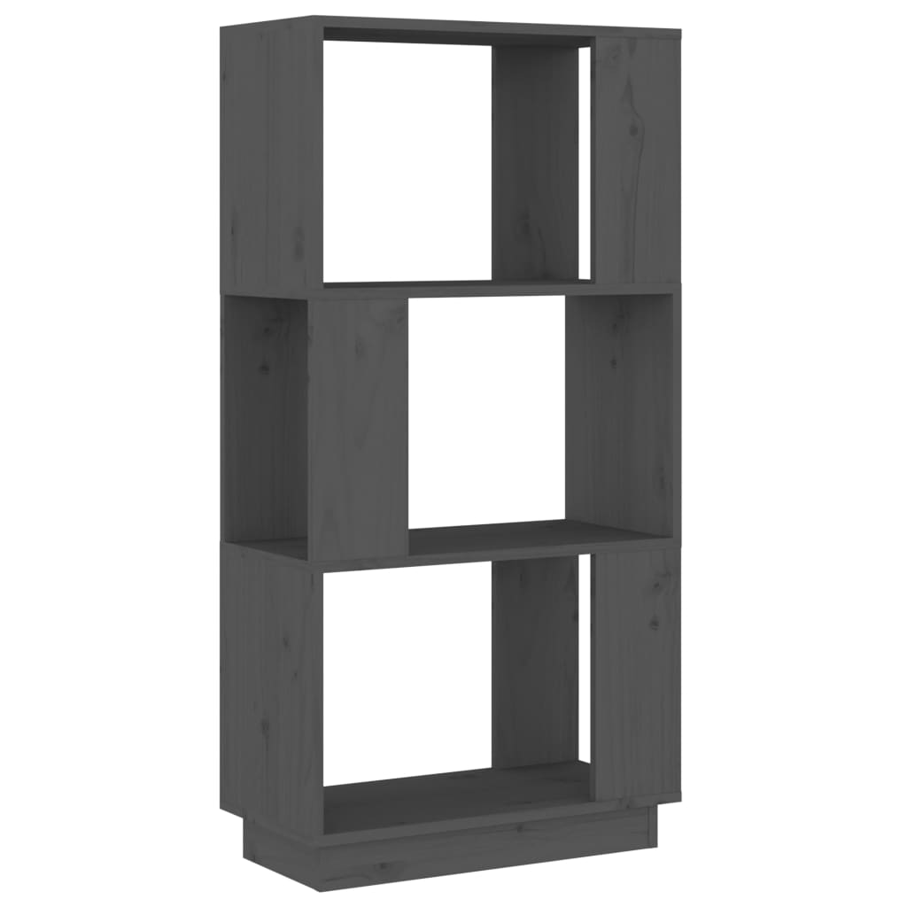 Boekenkast/kamerscherm 51x25x101 cm massief grenenhout grijs is nu te koop bij PeponiXL, paradijselijk wonen!