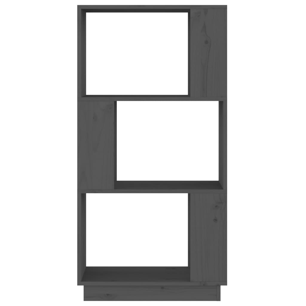 Boekenkast/kamerscherm 51x25x101 cm massief grenenhout grijs is nu te koop bij PeponiXL, paradijselijk wonen!