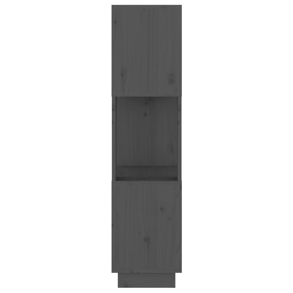 Boekenkast/kamerscherm 51x25x101 cm massief grenenhout grijs is nu te koop bij PeponiXL, paradijselijk wonen!