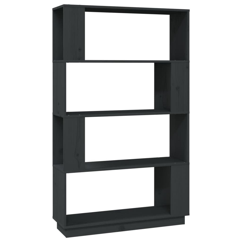 Boekenkast/kamerscherm 80x25x132 cm massief grenenhout grijs is nu te koop bij PeponiXL, paradijselijk wonen!