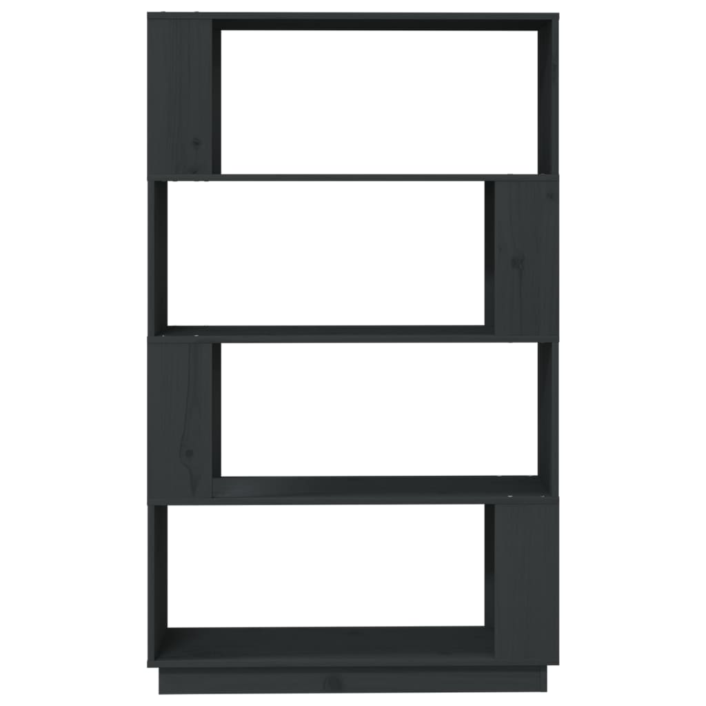 Boekenkast/kamerscherm 80x25x132 cm massief grenenhout grijs is nu te koop bij PeponiXL, paradijselijk wonen!