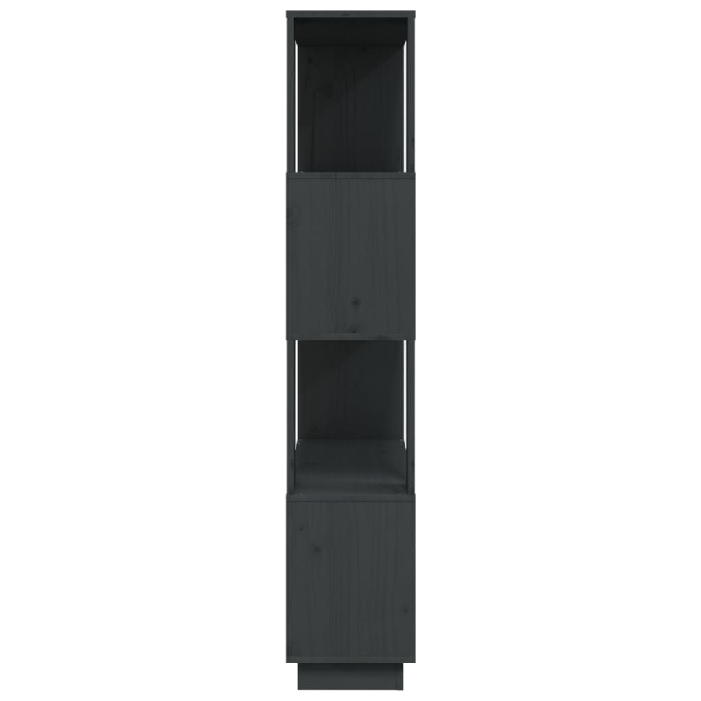 Boekenkast/kamerscherm 80x25x132 cm massief grenenhout grijs is nu te koop bij PeponiXL, paradijselijk wonen!