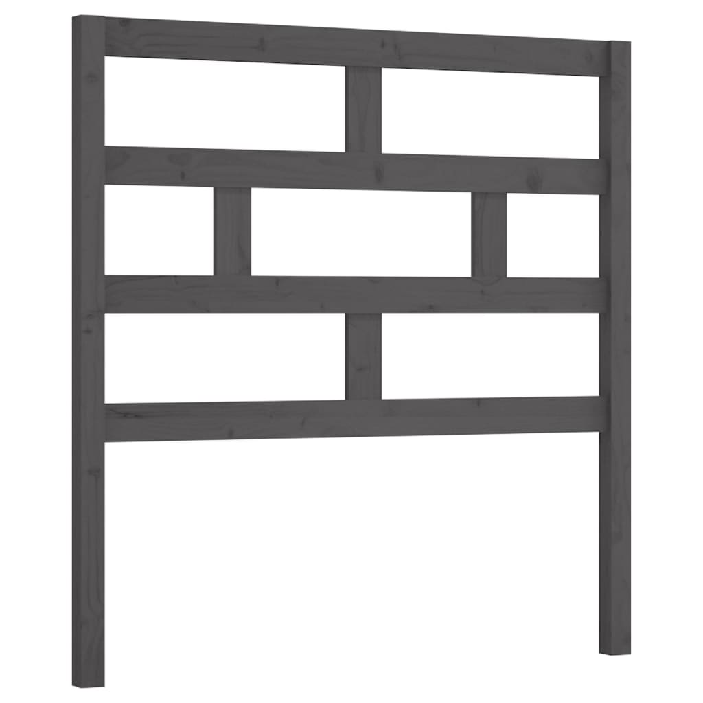 Hoofdbord 106x4x100 cm massief grenenhout grijs is nu te koop bij PeponiXL, paradijselijk wonen!
