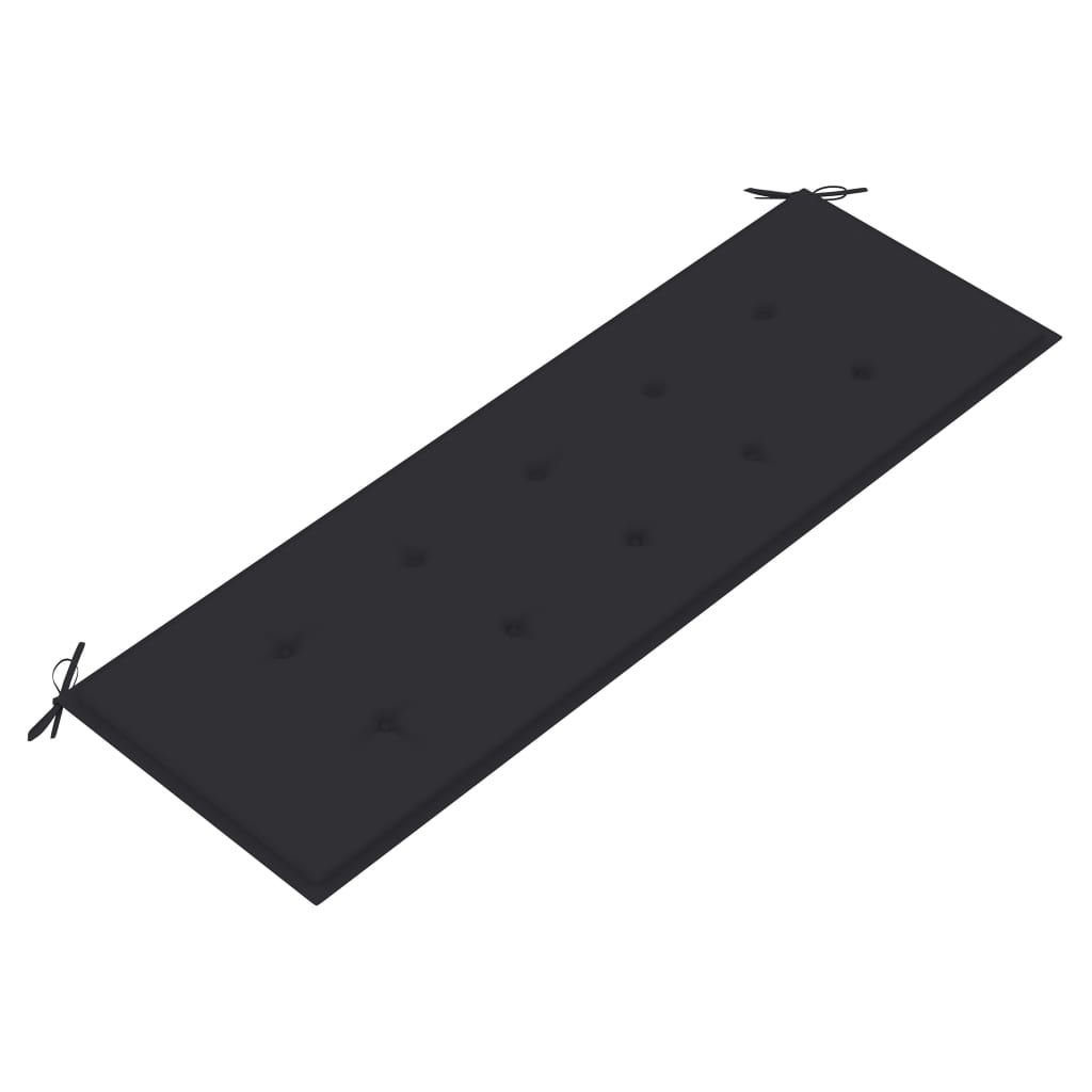 Bankje Batavia met antracietkleurig kussen 150 cm teakhout is nu te koop bij PeponiXL, paradijselijk wonen!