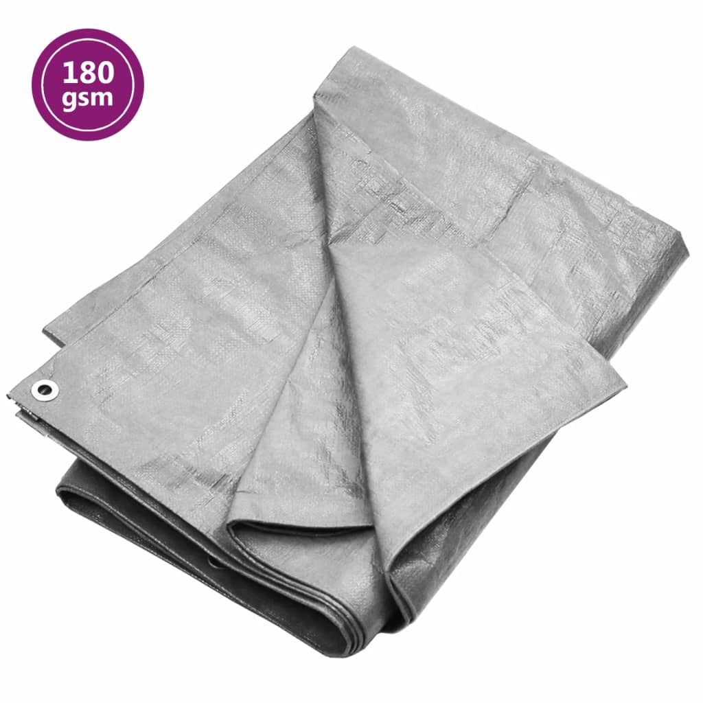Dekzeil 180 g/m² 3x4 m HDPE grijs is nu te koop bij PeponiXL, paradijselijk wonen!
