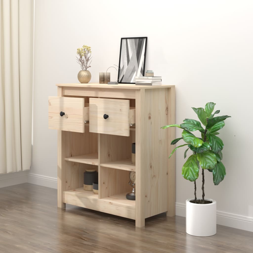 Dressoir 70x35x80 cm massief grenenhout is nu te koop bij PeponiXL, paradijselijk wonen!