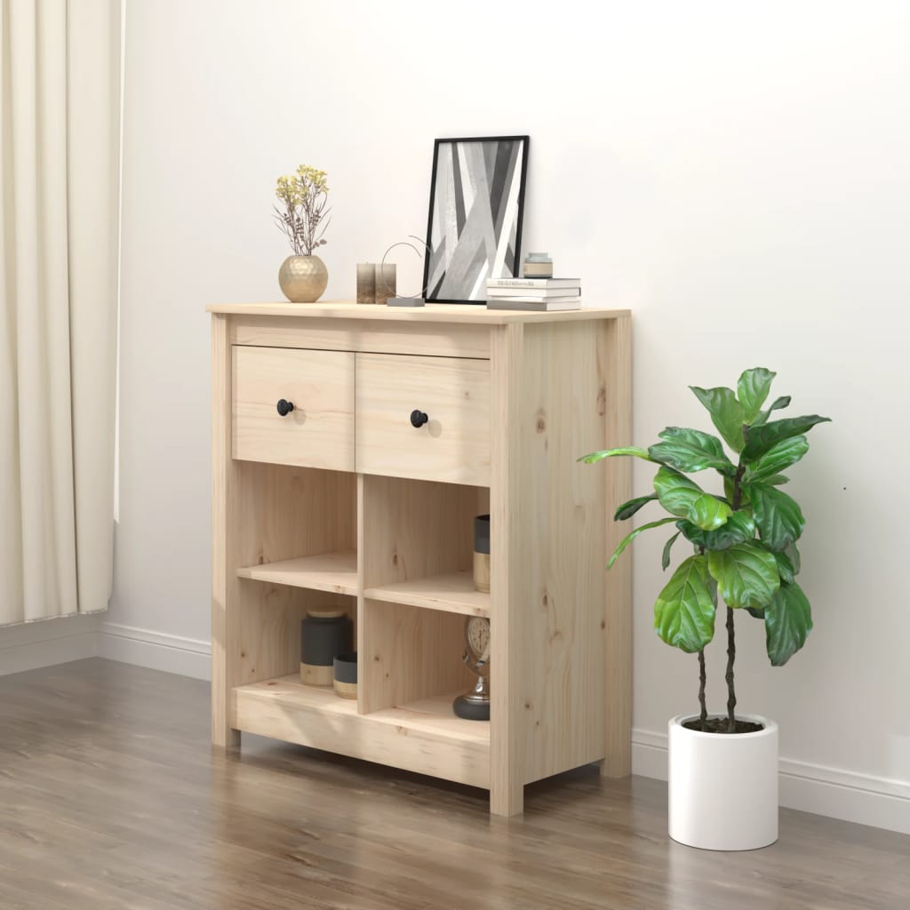 Dressoir 70x35x80 cm massief grenenhout is nu te koop bij PeponiXL, paradijselijk wonen!