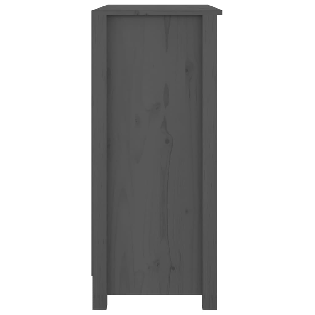 Dressoir 70x35x80 cm massief grenenhout grijs is nu te koop bij PeponiXL, paradijselijk wonen!
