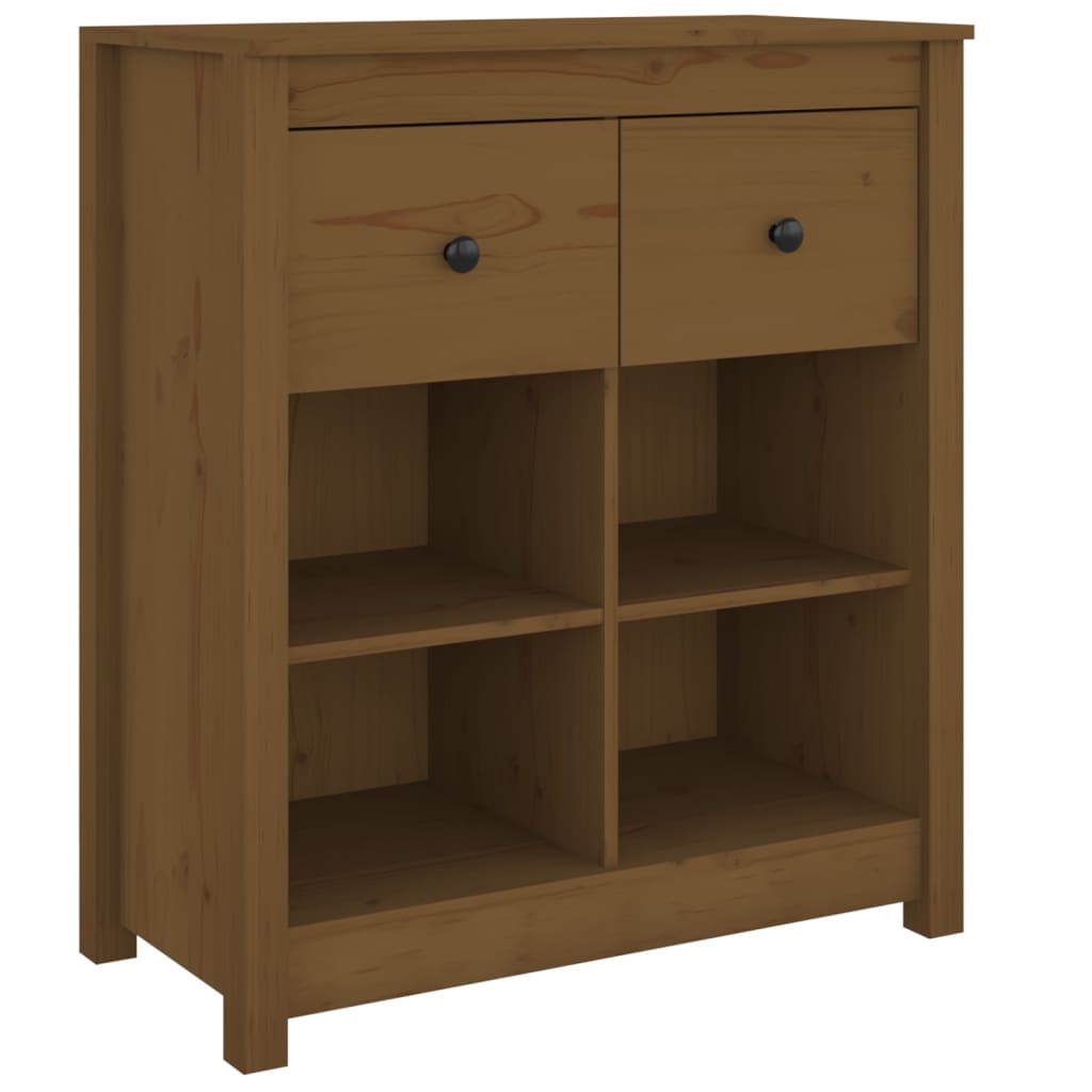 Dressoir 70x35x80 cm massief grenenhout honingbruin is nu te koop bij PeponiXL, paradijselijk wonen!
