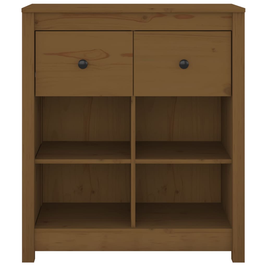 Dressoir 70x35x80 cm massief grenenhout honingbruin is nu te koop bij PeponiXL, paradijselijk wonen!