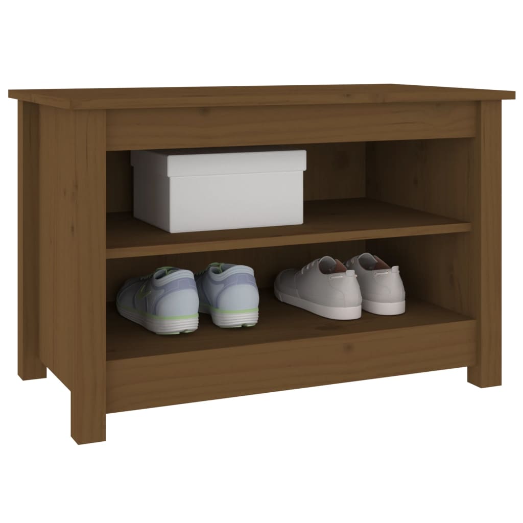 Schoenenkast 70x38x45,5 cm massief grenenhout honingbruin is nu te koop bij PeponiXL, paradijselijk wonen!