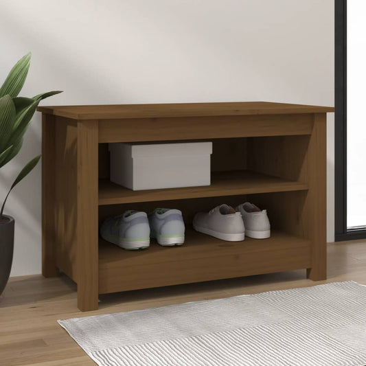 Schoenenkast 70x38x45,5 cm massief grenenhout honingbruin is nu te koop bij PeponiXL, paradijselijk wonen!