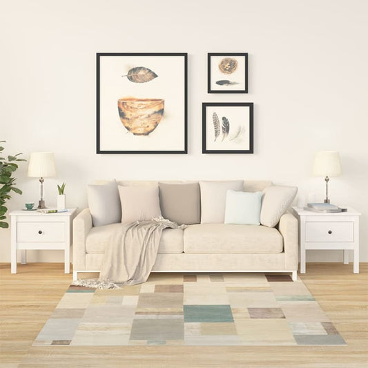Bijzettafels 2 st 50x50x49 cm massief grenenhout wit is nu te koop bij PeponiXL, paradijselijk wonen!