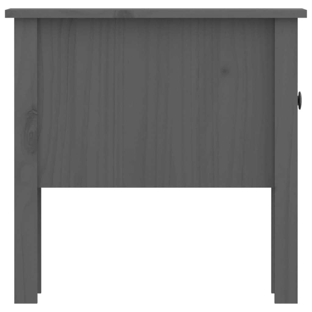 Bijzettafel 50x50x49 cm massief grenenhout grijs is nu te koop bij PeponiXL, paradijselijk wonen!