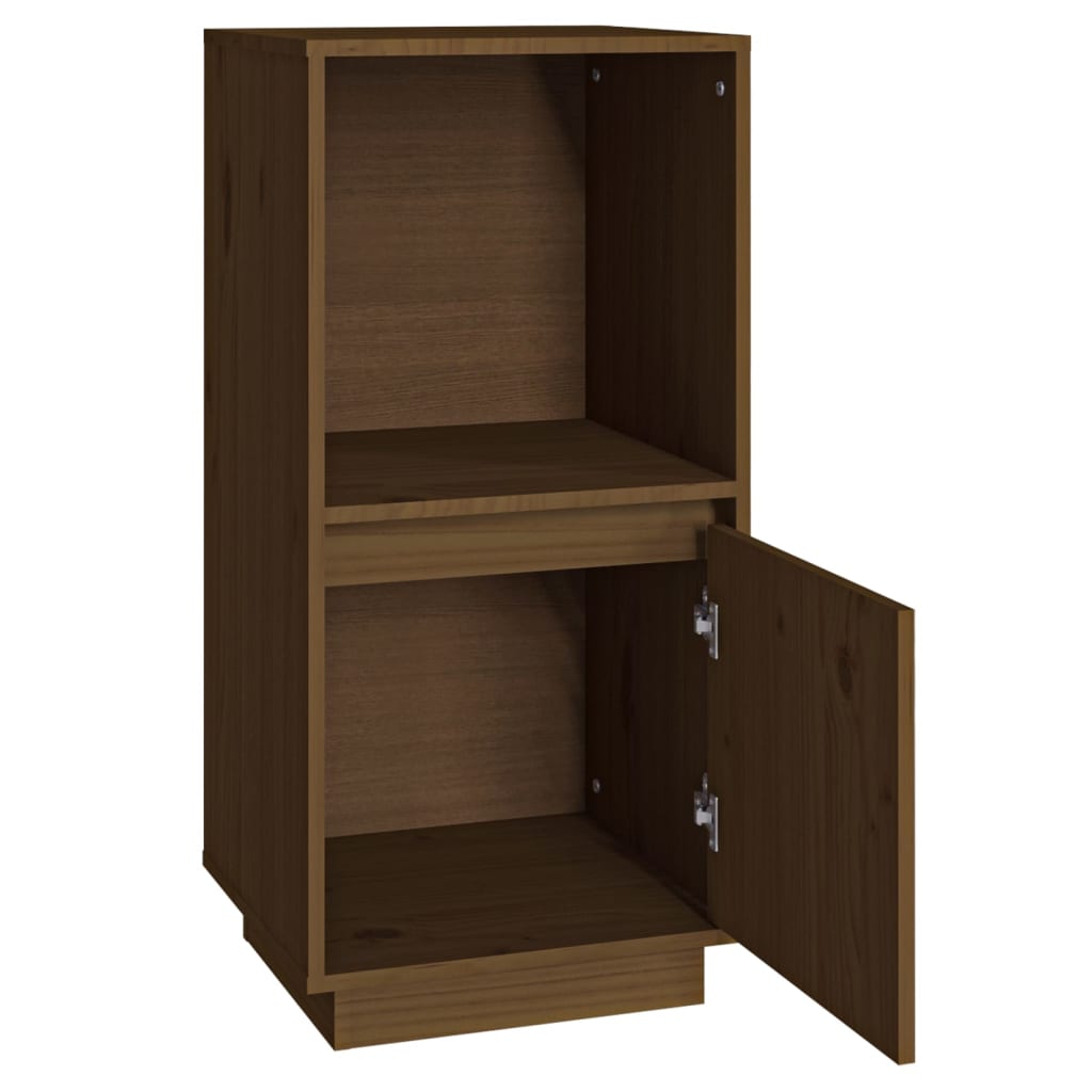 Dressoir 38x35x80 cm massief grenenhout honingbruin is nu te koop bij PeponiXL, paradijselijk wonen!