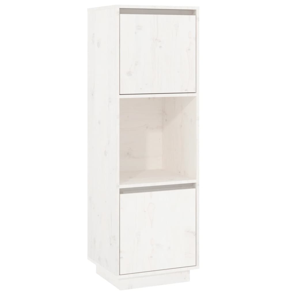 Hoge kast 38x35x117 cm massief grenenhout wit is nu te koop bij PeponiXL, paradijselijk wonen!
