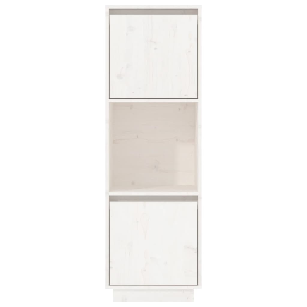 Hoge kast 38x35x117 cm massief grenenhout wit is nu te koop bij PeponiXL, paradijselijk wonen!