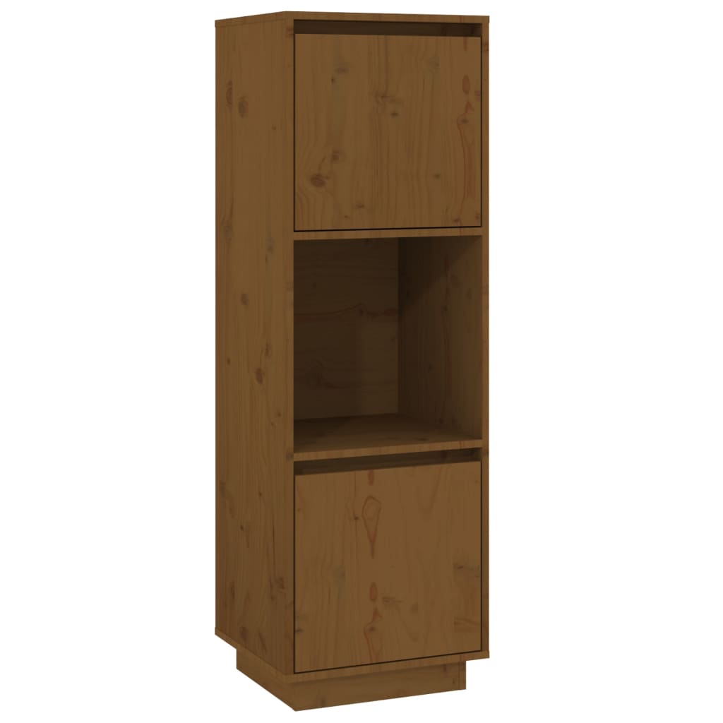 Hoge kast 38x35x117 cm massief grenenhout honingbruin is nu te koop bij PeponiXL, paradijselijk wonen!