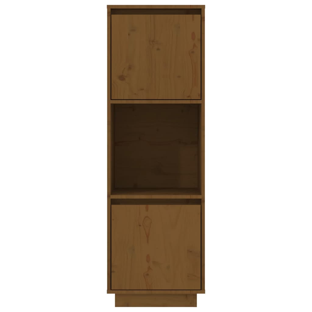 Hoge kast 38x35x117 cm massief grenenhout honingbruin is nu te koop bij PeponiXL, paradijselijk wonen!