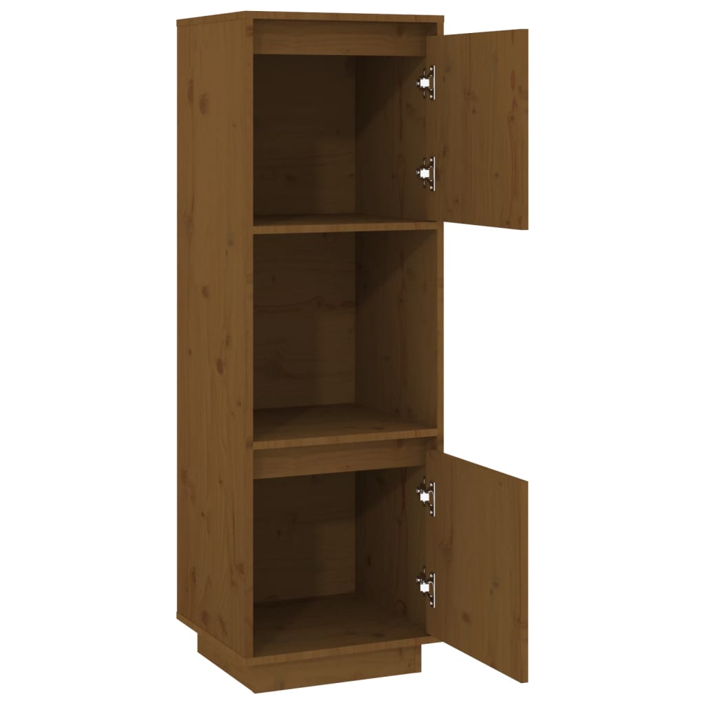 Hoge kast 38x35x117 cm massief grenenhout honingbruin is nu te koop bij PeponiXL, paradijselijk wonen!