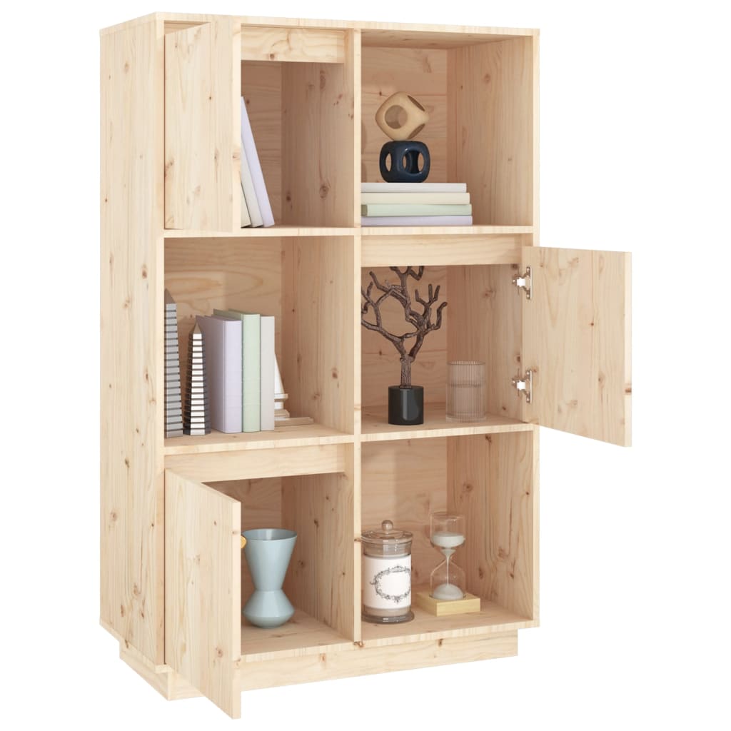 Hoge kast 38x35x117 cm massief grenenhout is nu te koop bij PeponiXL, paradijselijk wonen!