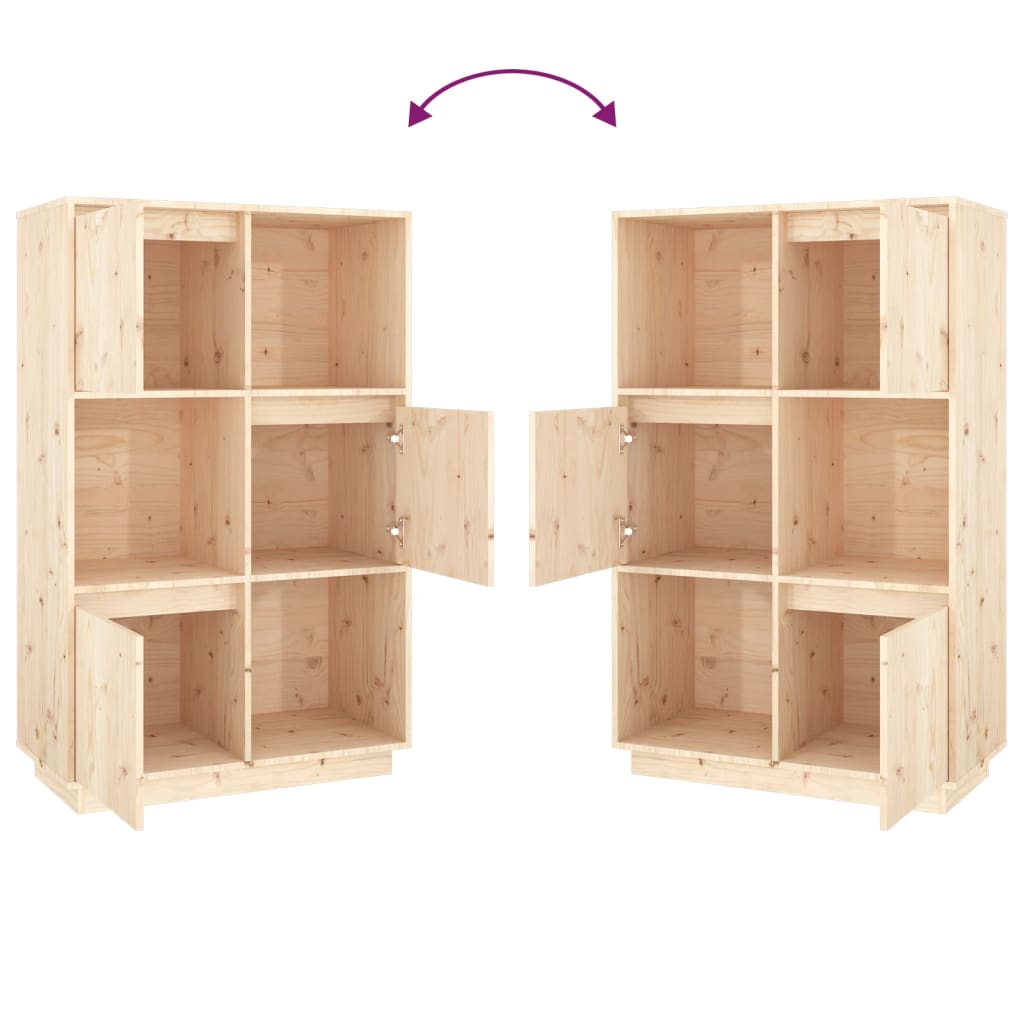 Hoge kast 38x35x117 cm massief grenenhout is nu te koop bij PeponiXL, paradijselijk wonen!