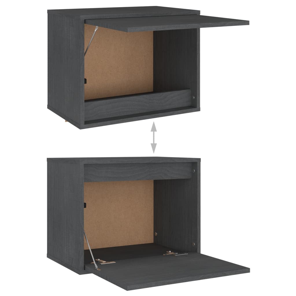 Tv-meubelen 4 st massief grenenhout grijs is nu te koop bij PeponiXL, paradijselijk wonen!