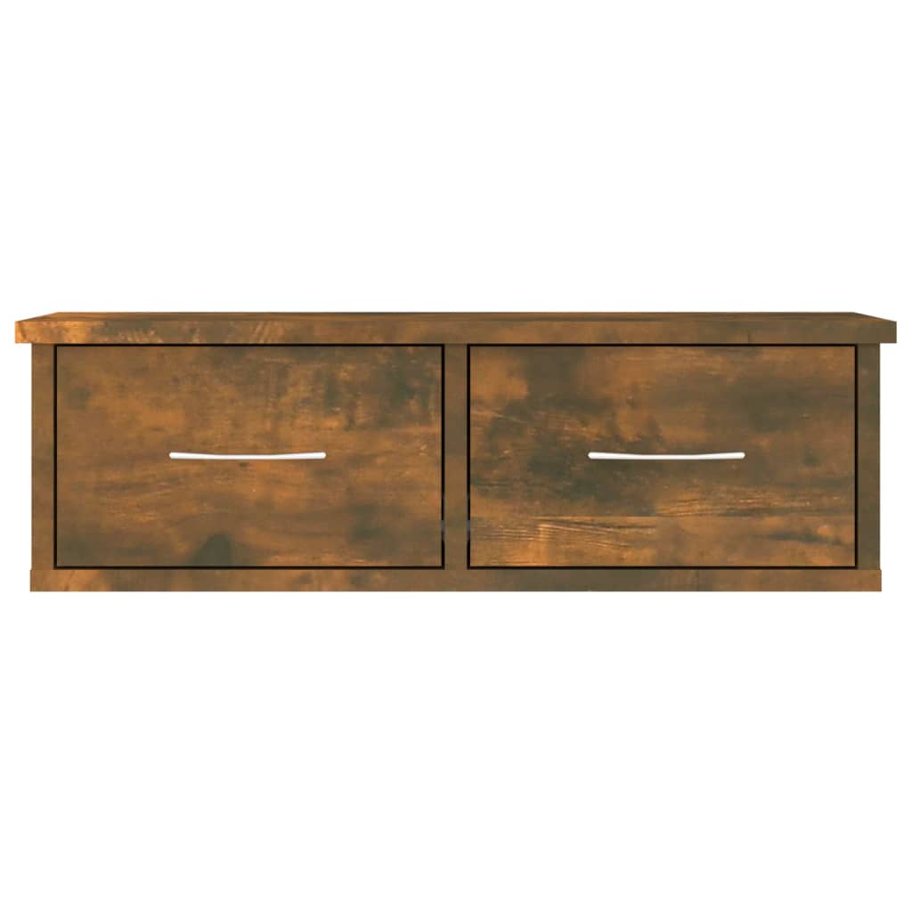 Wandkast 60x26x18,5 cm bewerkt hout gerookt eikenkleurig is nu te koop bij PeponiXL, paradijselijk wonen!