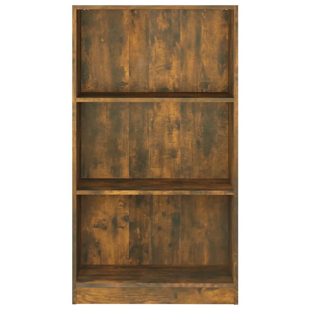 Boekenkast 60x24x109 cm bewerkt hout gerookt eikenkleurig is nu te koop bij PeponiXL, paradijselijk wonen!