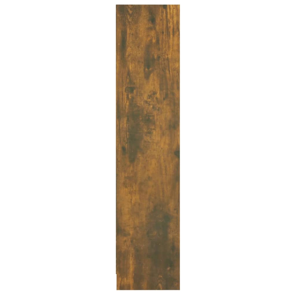 Boekenkast 60x24x109 cm bewerkt hout gerookt eikenkleurig is nu te koop bij PeponiXL, paradijselijk wonen!