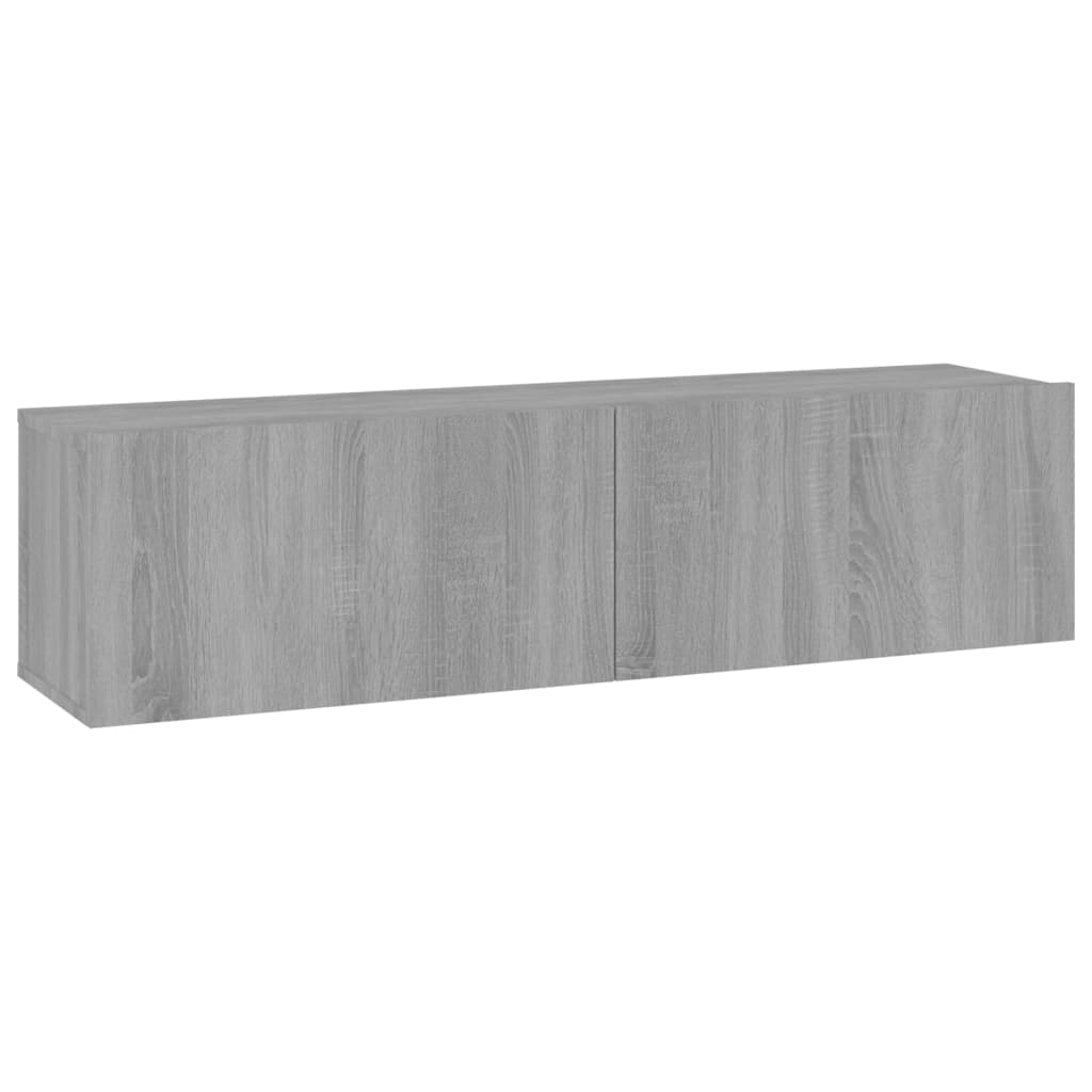 Tv-wandmeubel 120x30x30 cm bewerkt hout grijs sonoma eiken is nu te koop bij PeponiXL, paradijselijk wonen!