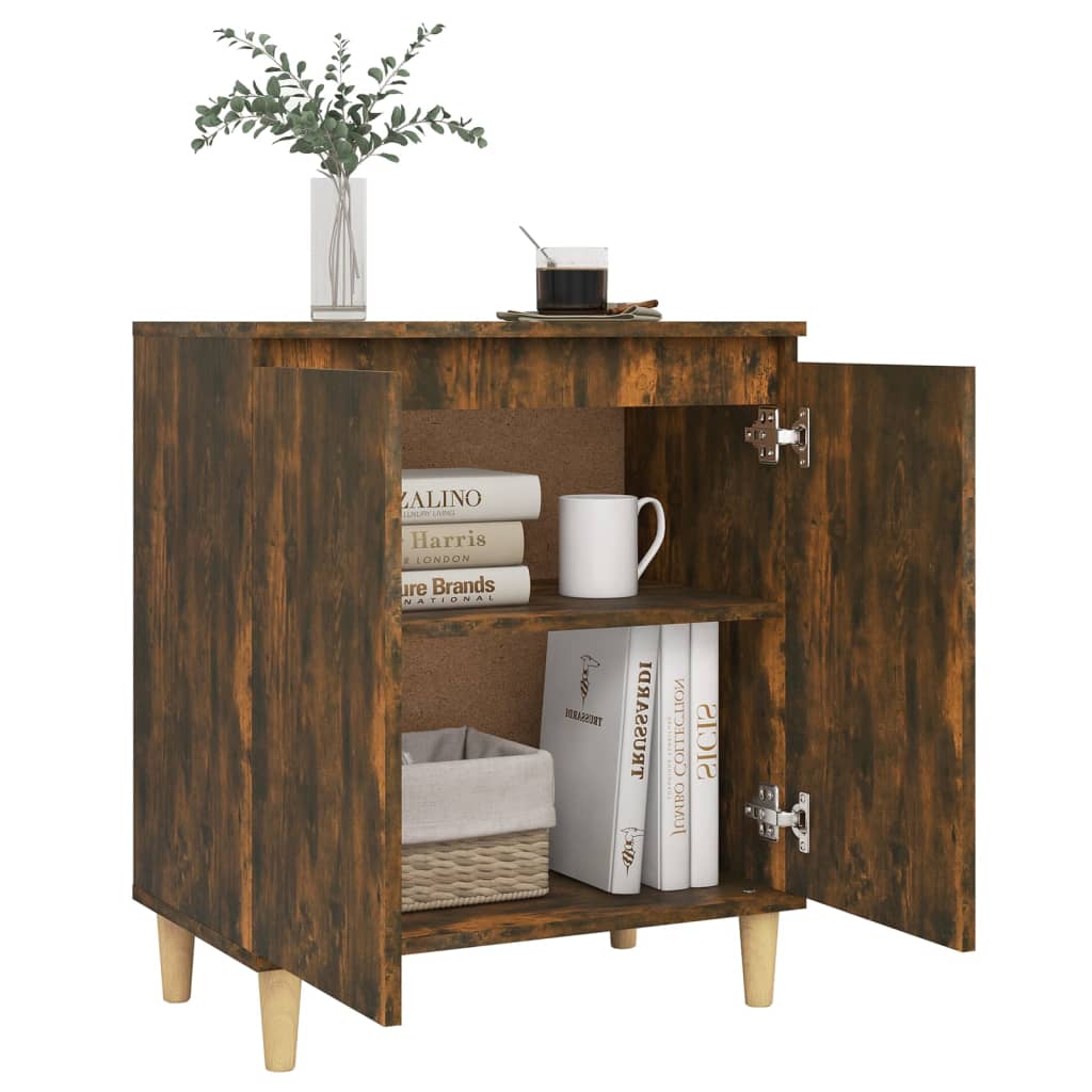 Dressoir 60x35x70 cm bewerkt hout gerookt eikenkleurig is nu te koop bij PeponiXL, paradijselijk wonen!