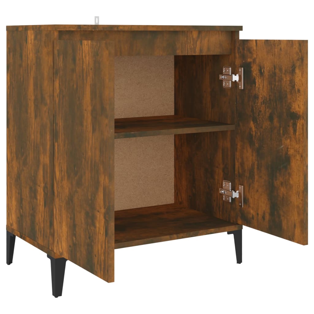 Dressoir 60x35x70 cm bewerkt hout gerookt eikenkleurig is nu te koop bij PeponiXL, paradijselijk wonen!