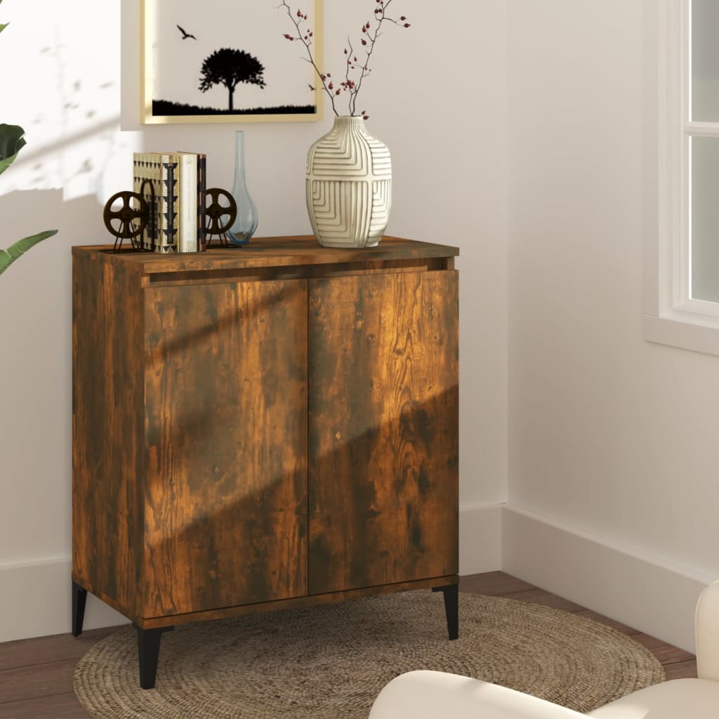 Dressoir 60x35x70 cm bewerkt hout gerookt eikenkleurig is nu te koop bij PeponiXL, paradijselijk wonen!