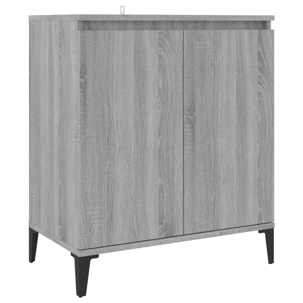 Dressoir 60x35x70 cm bewerkt hout grijs sonoma eikenkleurig is nu te koop bij PeponiXL, paradijselijk wonen!