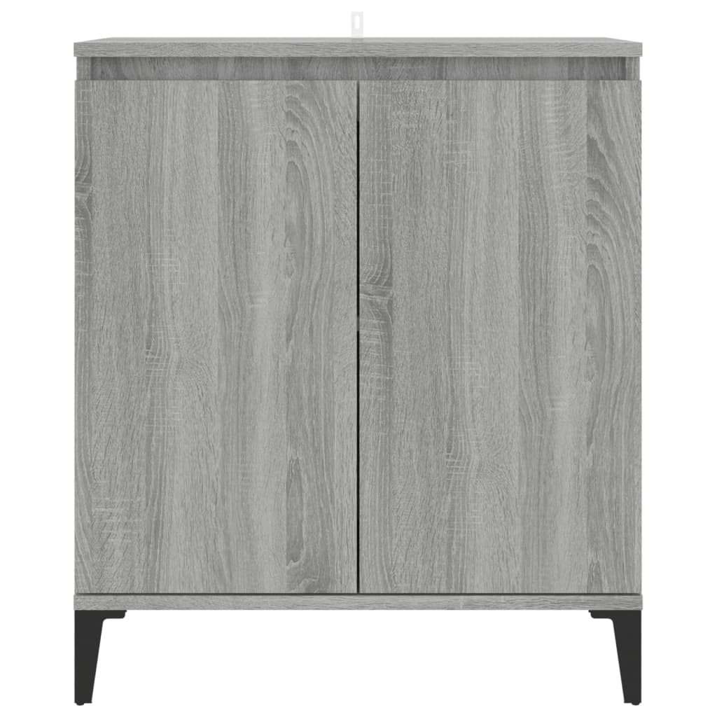 Dressoir 60x35x70 cm bewerkt hout grijs sonoma eikenkleurig is nu te koop bij PeponiXL, paradijselijk wonen!