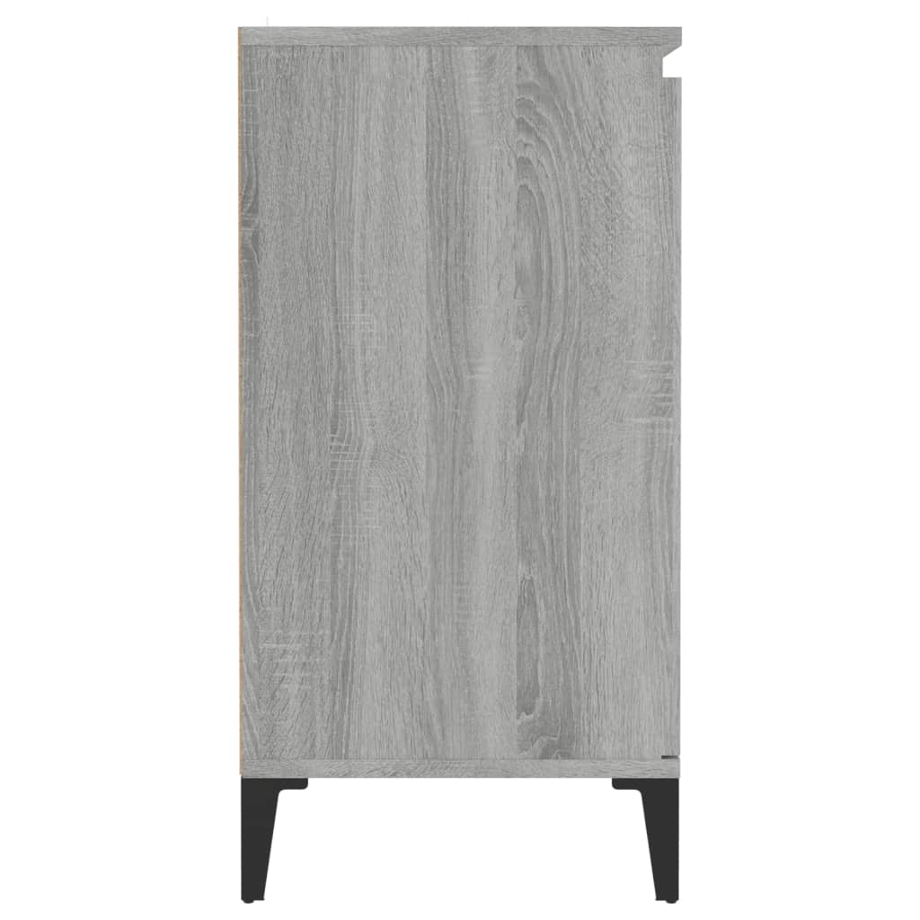Dressoir 60x35x70 cm bewerkt hout grijs sonoma eikenkleurig is nu te koop bij PeponiXL, paradijselijk wonen!