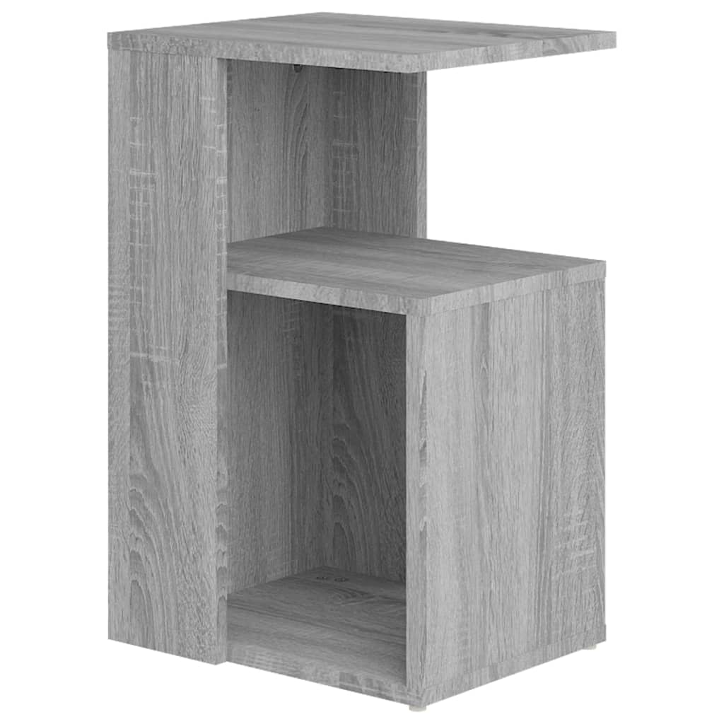 Bijzettafel 36x30x56 cm bewerkt hout grijs sonoma eikenkleurig is nu te koop bij PeponiXL, paradijselijk wonen!