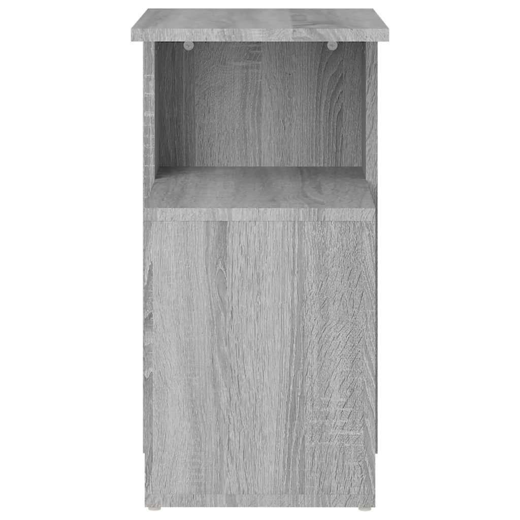 Bijzettafel 36x30x56 cm bewerkt hout grijs sonoma eikenkleurig is nu te koop bij PeponiXL, paradijselijk wonen!