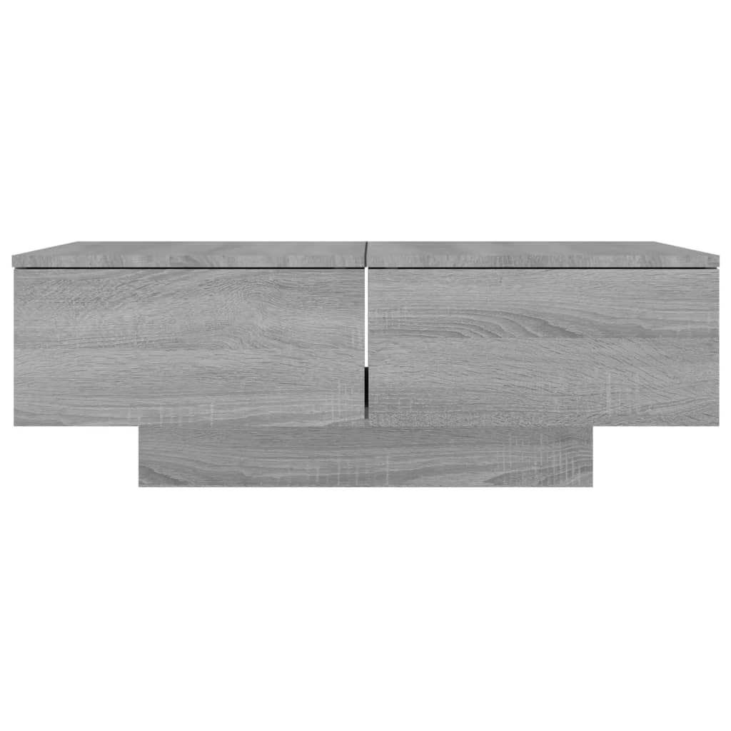 Salontafel 90x60x31 cm bewerkt hout grijs sonoma eikenkleurig is nu te koop bij PeponiXL, paradijselijk wonen!