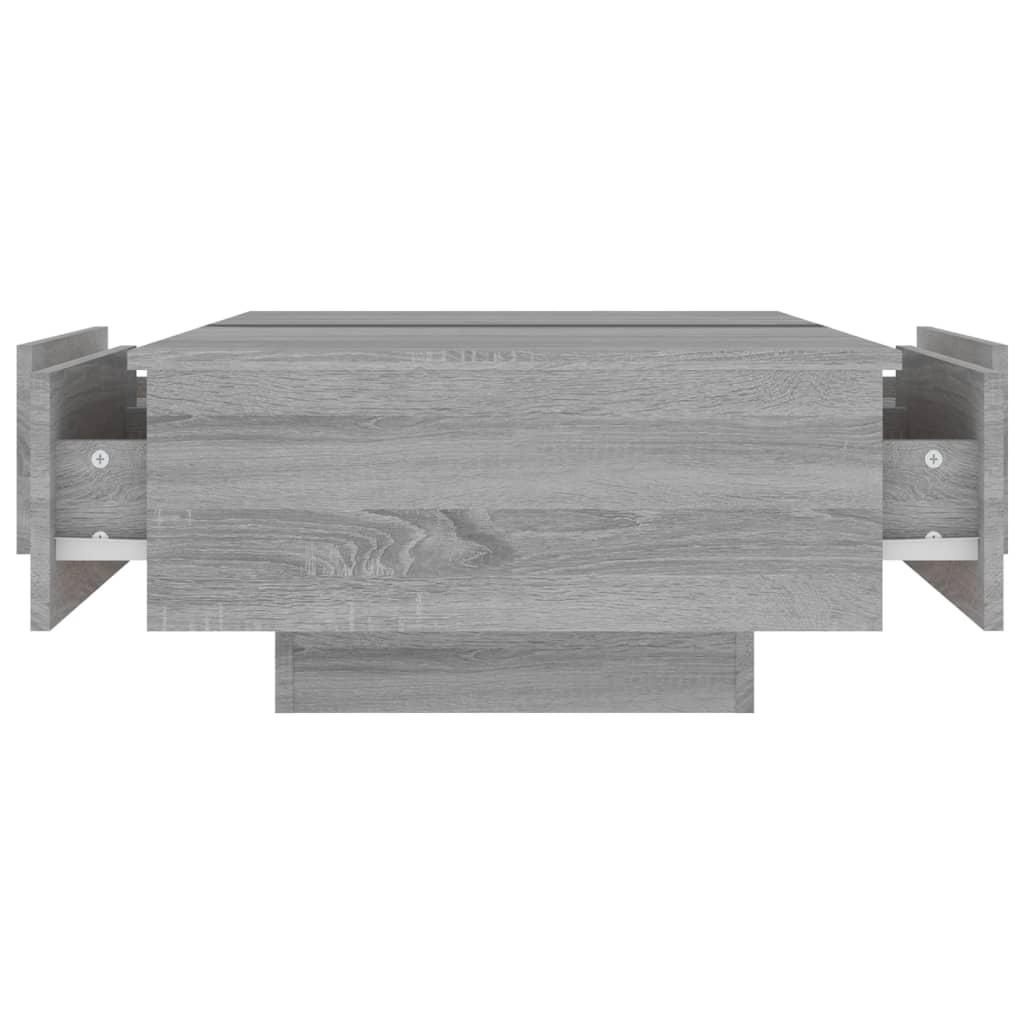 Salontafel 90x60x31 cm bewerkt hout grijs sonoma eikenkleurig is nu te koop bij PeponiXL, paradijselijk wonen!