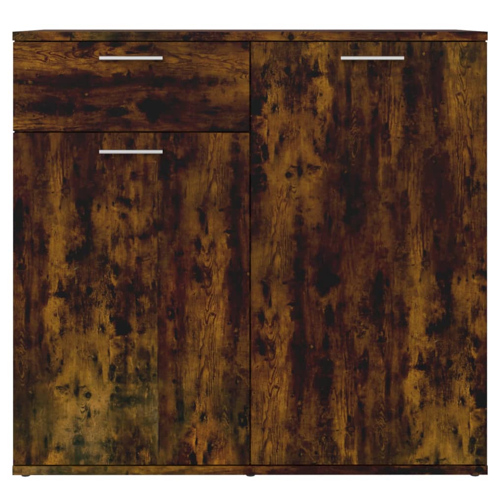 Dressoir 80x36x75 cm bewerkt hout gerookt eikenkleurig is nu te koop bij PeponiXL, paradijselijk wonen!