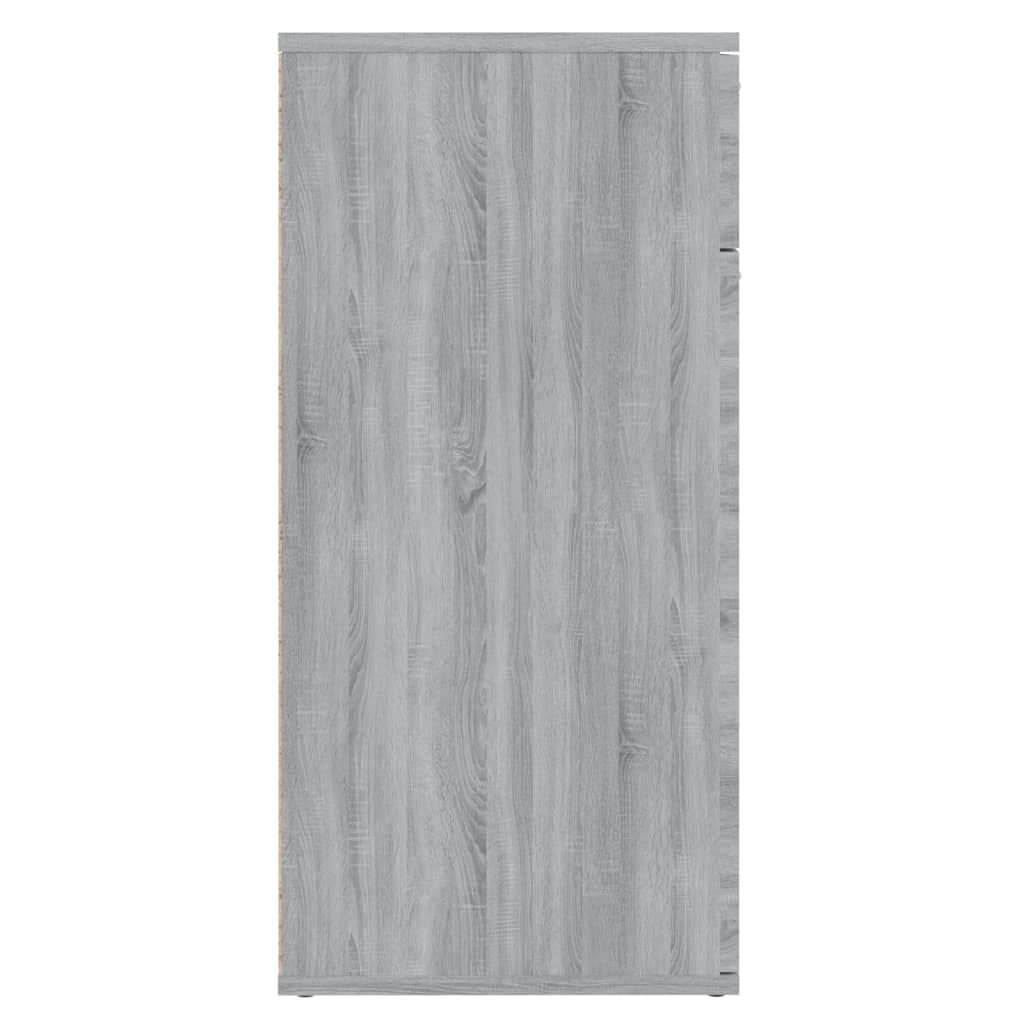 Dressoir 80x36x75 cm bewerkt hout grijs sonoma eikenkleurig is nu te koop bij PeponiXL, paradijselijk wonen!
