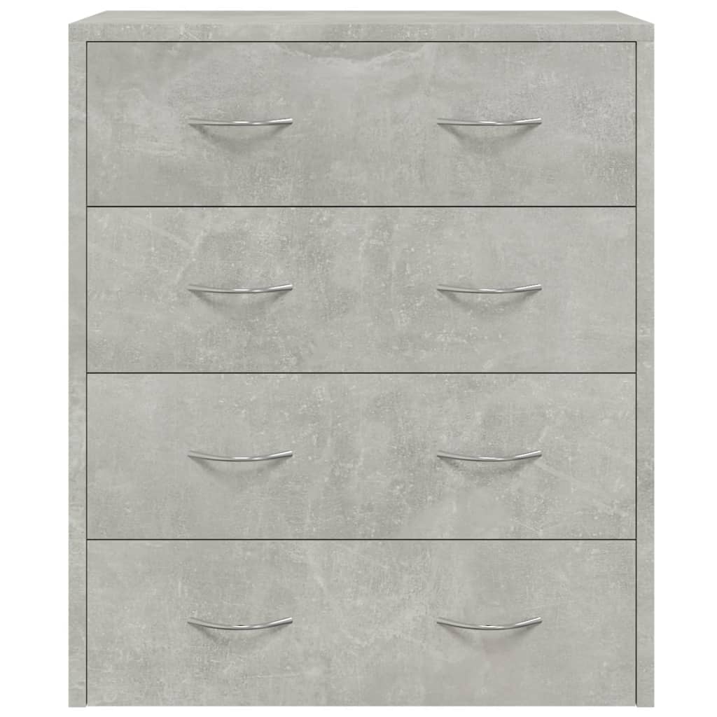 Dressoir met 4 lades 60x30,5x71 cm betongrijs is nu te koop bij PeponiXL, paradijselijk wonen!
