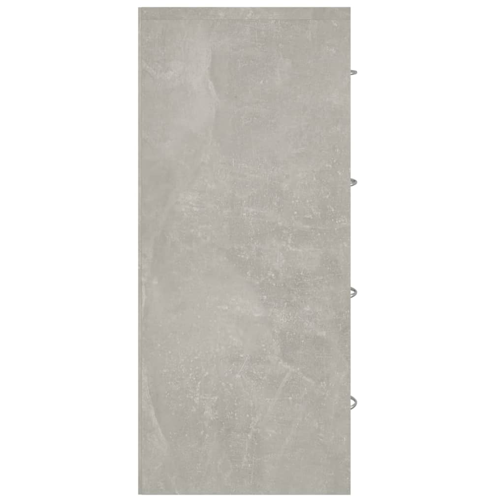 Dressoir met 4 lades 60x30,5x71 cm betongrijs is nu te koop bij PeponiXL, paradijselijk wonen!