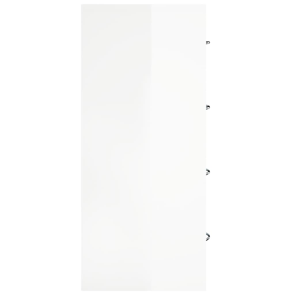Dressoir met 4 lades 60x30,5x71 cm hoogglans wit is nu te koop bij PeponiXL, paradijselijk wonen!