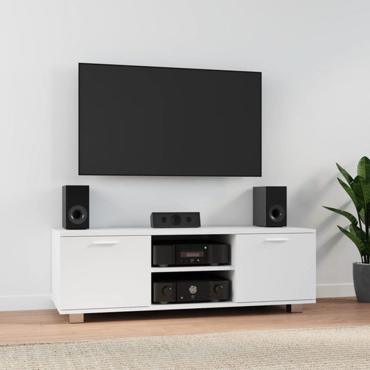 Tv-meubel 120x40,5x35 cm bewerkt hout wit is nu te koop bij PeponiXL, paradijselijk wonen!