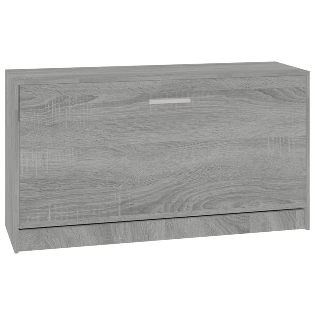 Schoenenbank 80x24x45 cm bewerkt hout grijs sonoma eikenkleur is nu te koop bij PeponiXL, paradijselijk wonen!