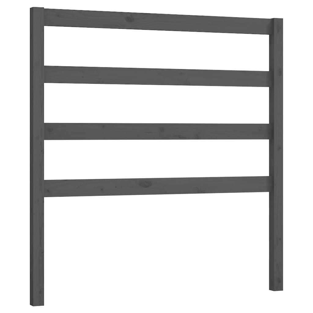 Hoofdbord 106x4x100 cm massief grenenhout grijs is nu te koop bij PeponiXL, paradijselijk wonen!