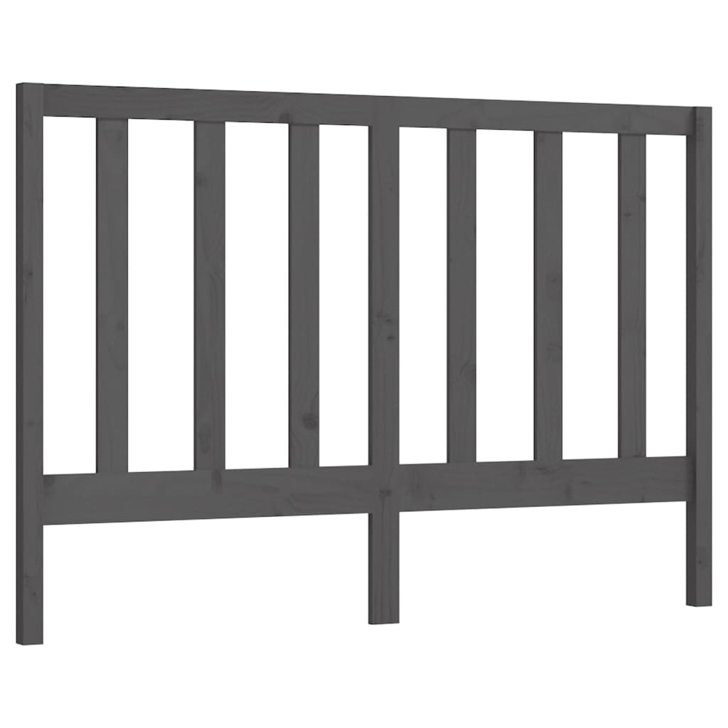 Hoofdbord 141x4x100 cm massief grenenhout grijs is nu te koop bij PeponiXL, paradijselijk wonen!